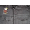 Cartoon Eagle Patch shown on leather vest