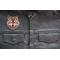 Wolf Patch shown on leather vest