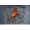 Horse Patch shown on jeans