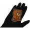 Cute Bear Patch shown on hand for size comparison