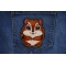 Chipmunk Patch shown on jeans