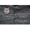 Wolf Patch shown on leather vest