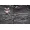 Wolf Patch shown on leather vest