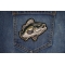 Fish Patch shown on jeans