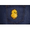 Chick Patch shown on jeans