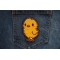 Chick Patch shown on jeans