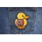 Cute Baby Duck Patch shown on jeans
