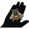 Bee Patch shown on hand for size comparison
