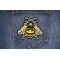 Bee Patch shown on jeans