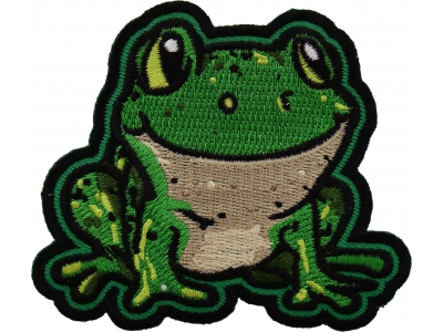 Frog Patch Pvc Patches of Animals for Jackets - Sew or Iron on - Embroidered ...