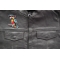 Pirate Parrot Patch shown on leather vest