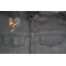 Rooster Patch shown on leather vest
