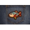 Cartoonish Fish Patch shown on jeans