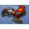 Cock Rooster Patch diagonal view