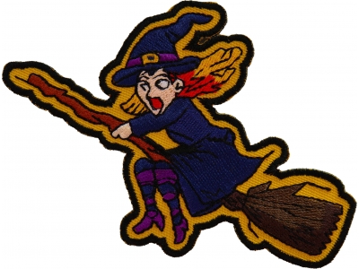 Witch on a Broom Patch