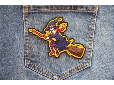 Witch on a Broom Patch