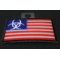 Biohazard US Flag Patch diagonal view