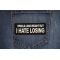 I would lose weight but I hate losing Patch shown on jeans