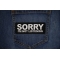 Sorry I'm not listening Patch shown on jeans