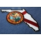Florida Patch with State Seal and Map diagonal view