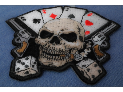 Gambler Skull Patch