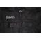 World's Okayest Brother Patch shown on leather vest