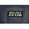 Mid Day Drinking Club Patch shown on jeans