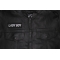 Lady Boy Patch shown on leather vest