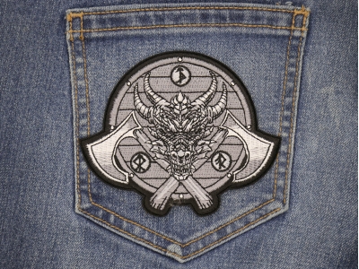 Viking Dragon and Axes Patch