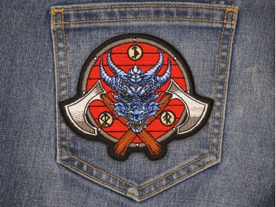 Viking Dragon and Axes Patch