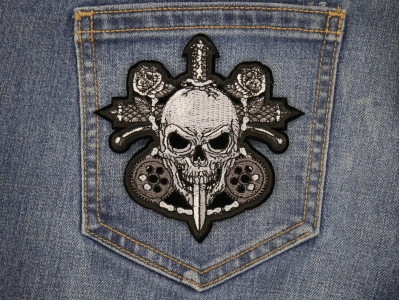Skull and Roses Patch