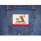 Homeless California Flag Patch shown on jeans