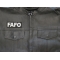 FAFO Patch shown on leather vest