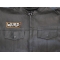 WEIRD Patch shown on leather vest