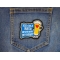 Ice Cod Beer Never Broke My Heart Patch shown on jeans