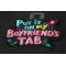 Put it on my Boyfriend's tab Patch diagonal view