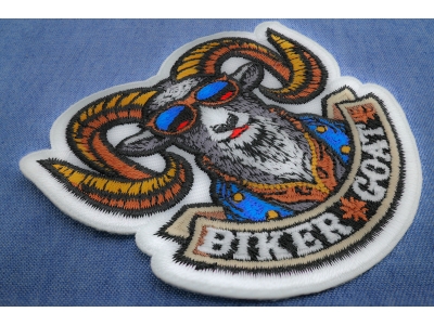 Biker Goat Patch