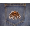 Spider Patch shown on jeans