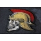 Roman Skull Soldier Patch diagonal view