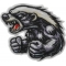 Angry Fighting Badger Patch