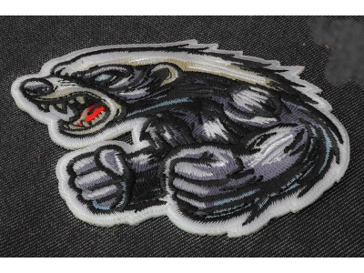 Angry Fighting Badger Patch
