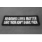 Bearded Lives Matter Save them Don't Shave them Patch Bearded Lives Matter Save them Don't Shave them Patch diagonal view