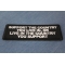 Support The Country you live in or Live in the country you support Patch Support The Country you live in or Live in the country you support Patch diagonal view
