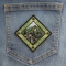 Machu Pichu Inca Trail Patch shown on jeans