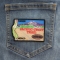 Pacific Crest Trail Patch shown on jeans