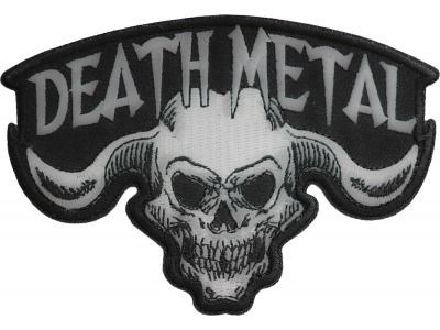 Death Metal Skull Patch