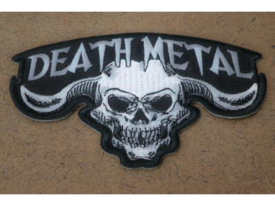 Death Metal Skull Patch