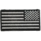 American Flag Patch reversed 2 inch black and white