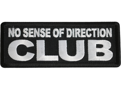 No Sense Of Direction Club Patch