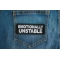 Emotionally Unstable Patch Emotionally Unstable Patch shown on jeans